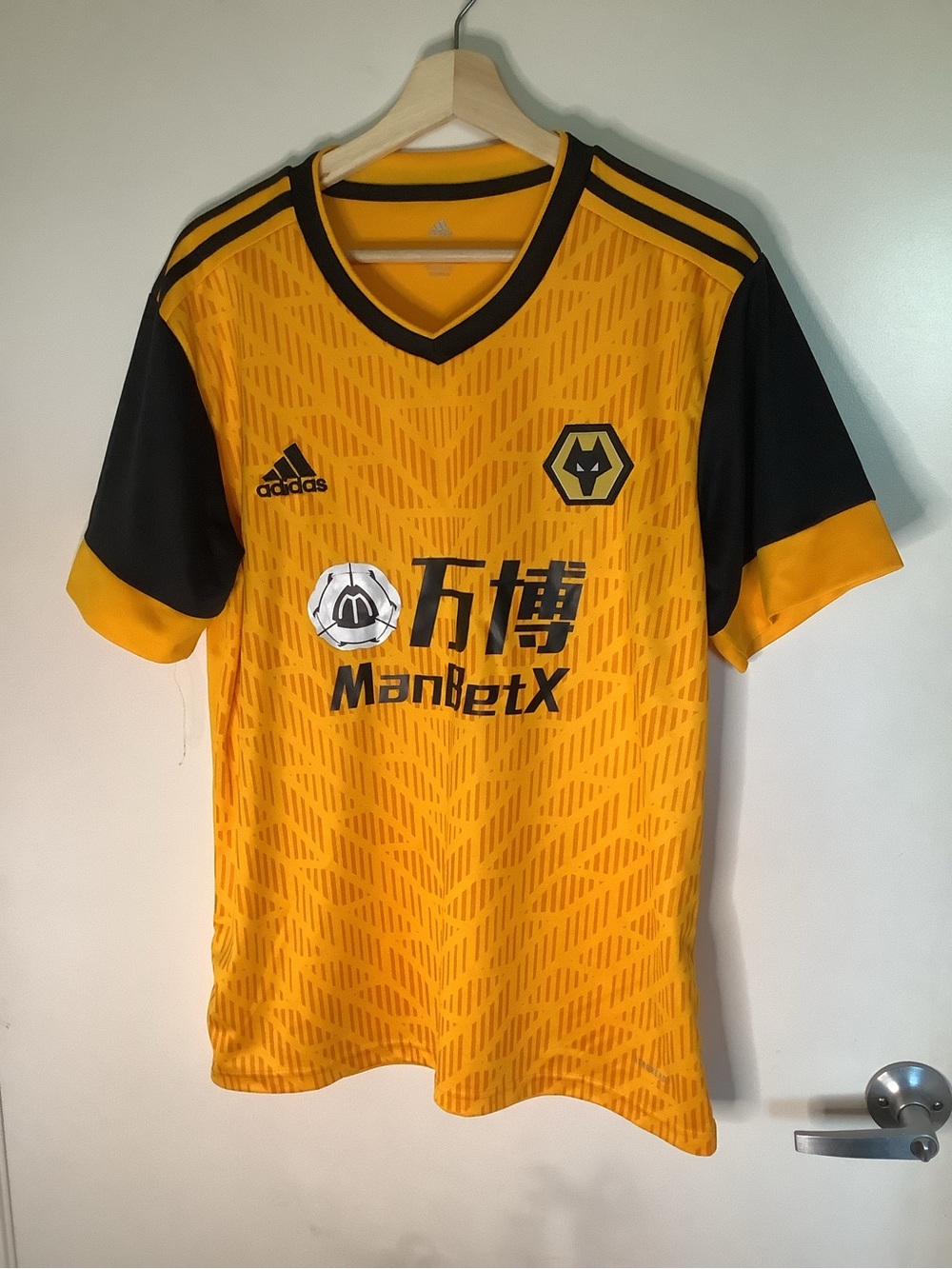 Adidas Wolves FC 2020-2021 Home Soccer Jersey - Size Large